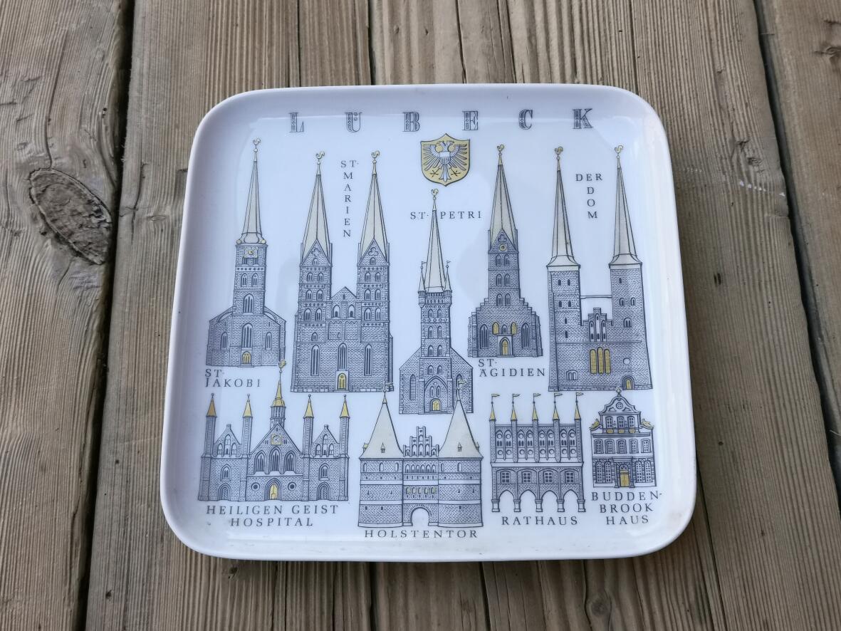 Souvenierteller Lübeck von Uhlenhorst