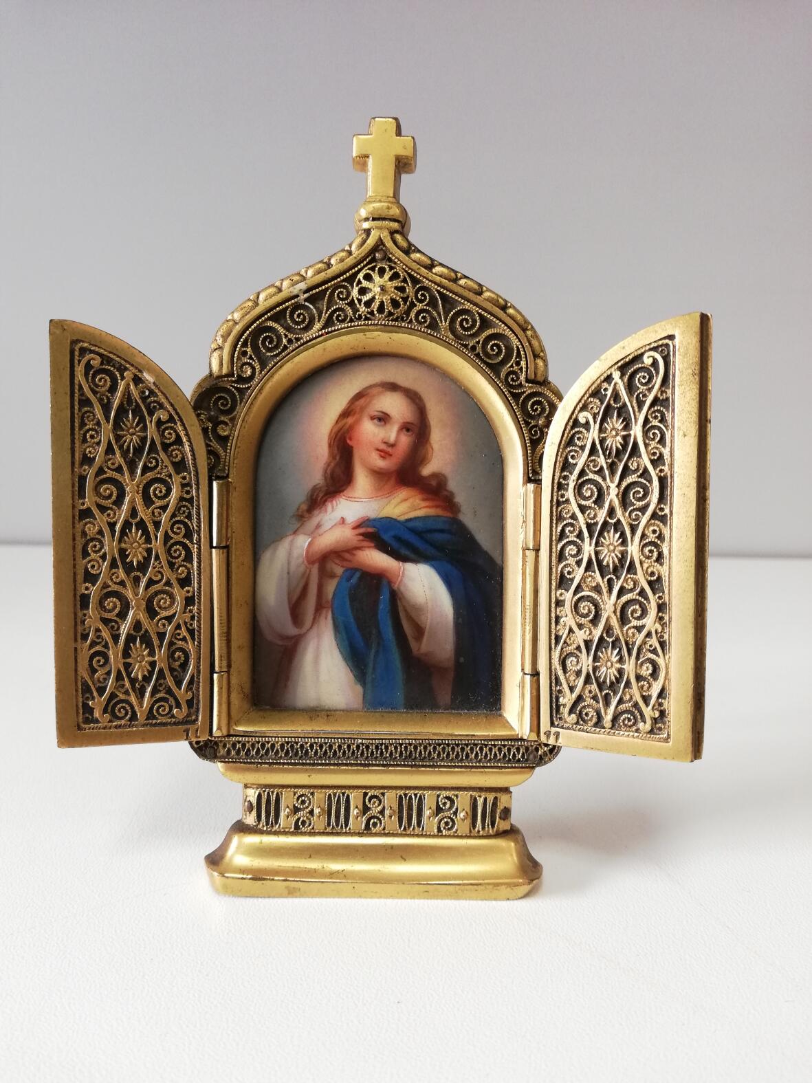 Minialtar mit Mariendarstellung 