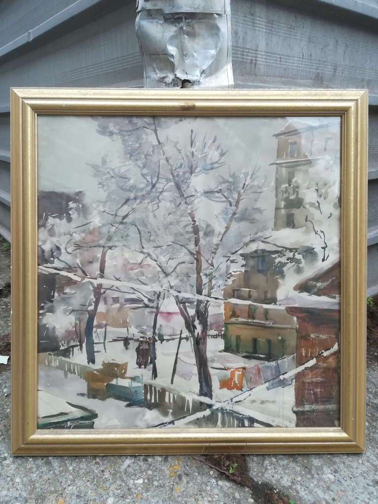 Russisches Aquarellbild