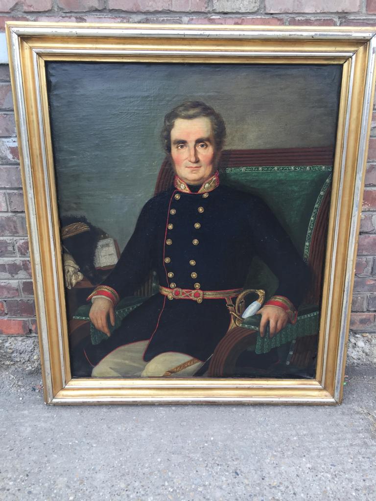 Ölgemälde Mann in Uniform