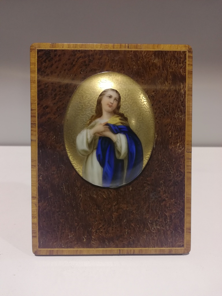 Porzellan-Bildchen Hl.Maria