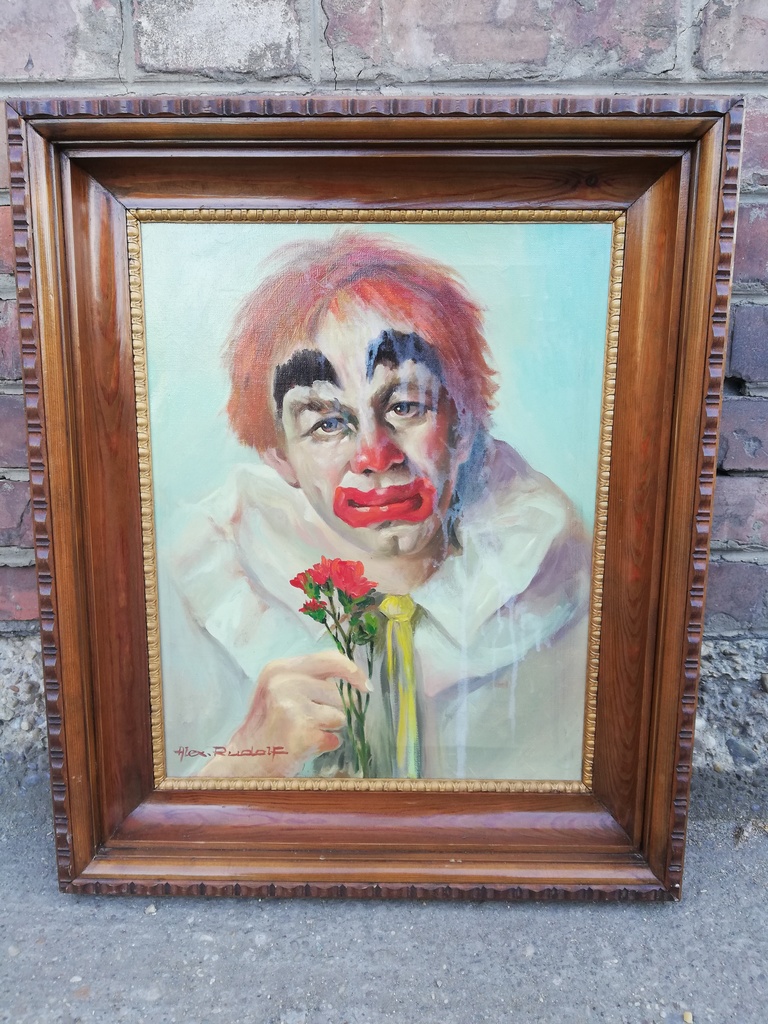 Portrait eines Clowns von Alexander Rudolf