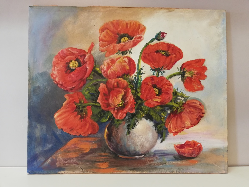 Stilleben Roter Blumenstrauß