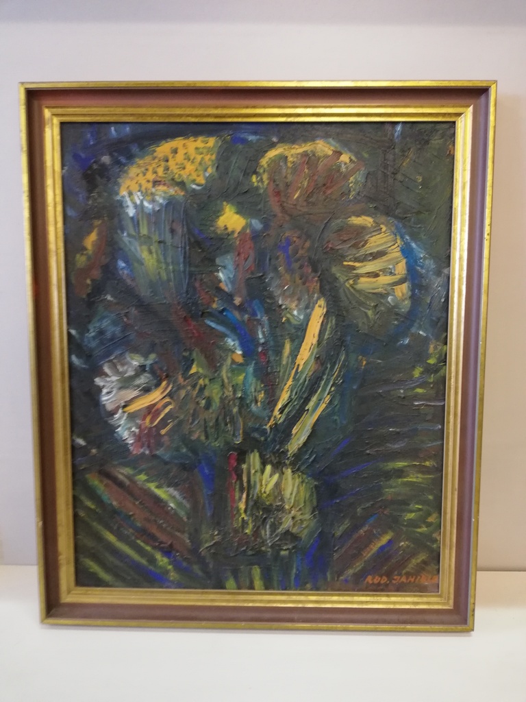 Rudolf Janisch - Abstraktes Blumenstilleben