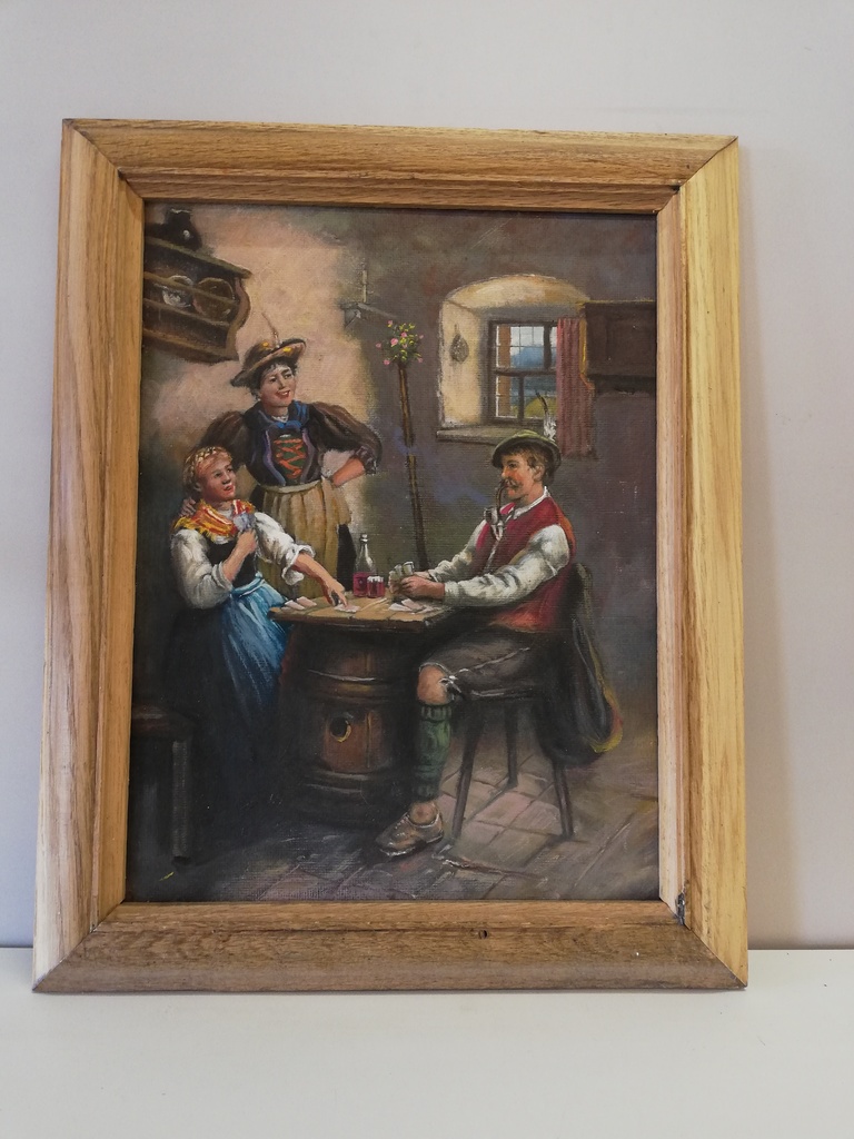 Wirthausszene Kartenspiel