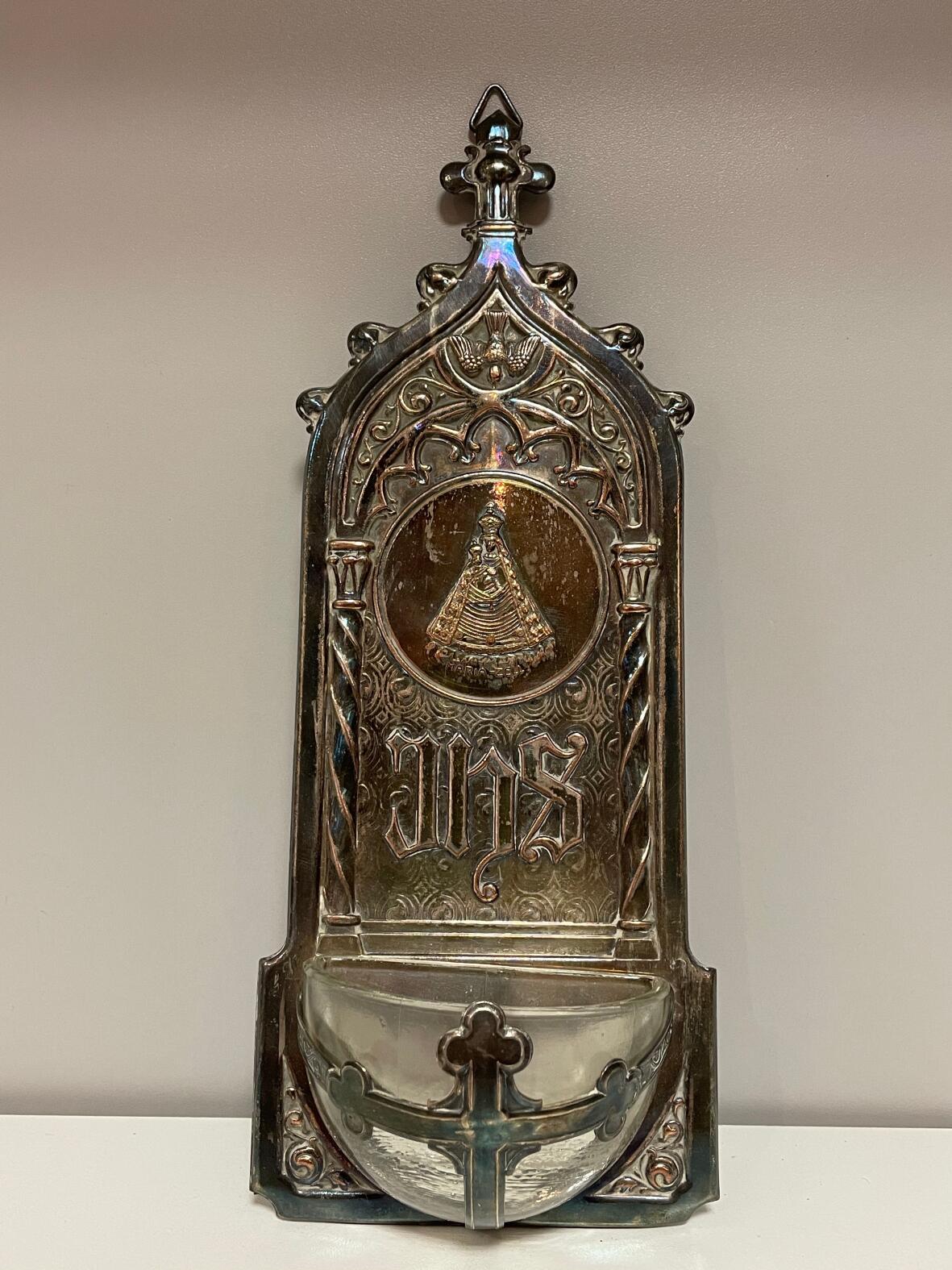 Weihwasserkessel versilbert ,, Mariazell ,, 