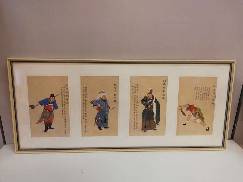 4 Darstellungen von Asiatischen Kriegern