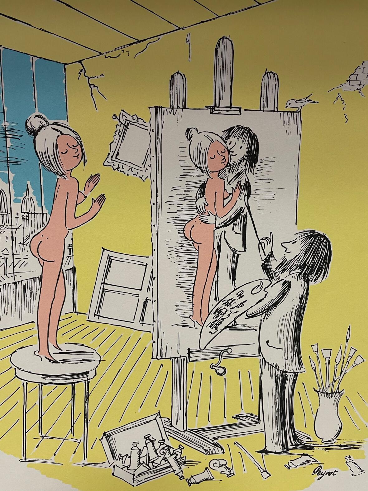 Peynet, Serie von 11 Karikaturen