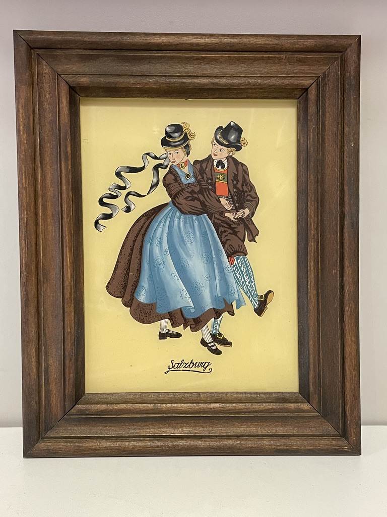 Salzburger Tanzpaar, Hinterglasmalerei