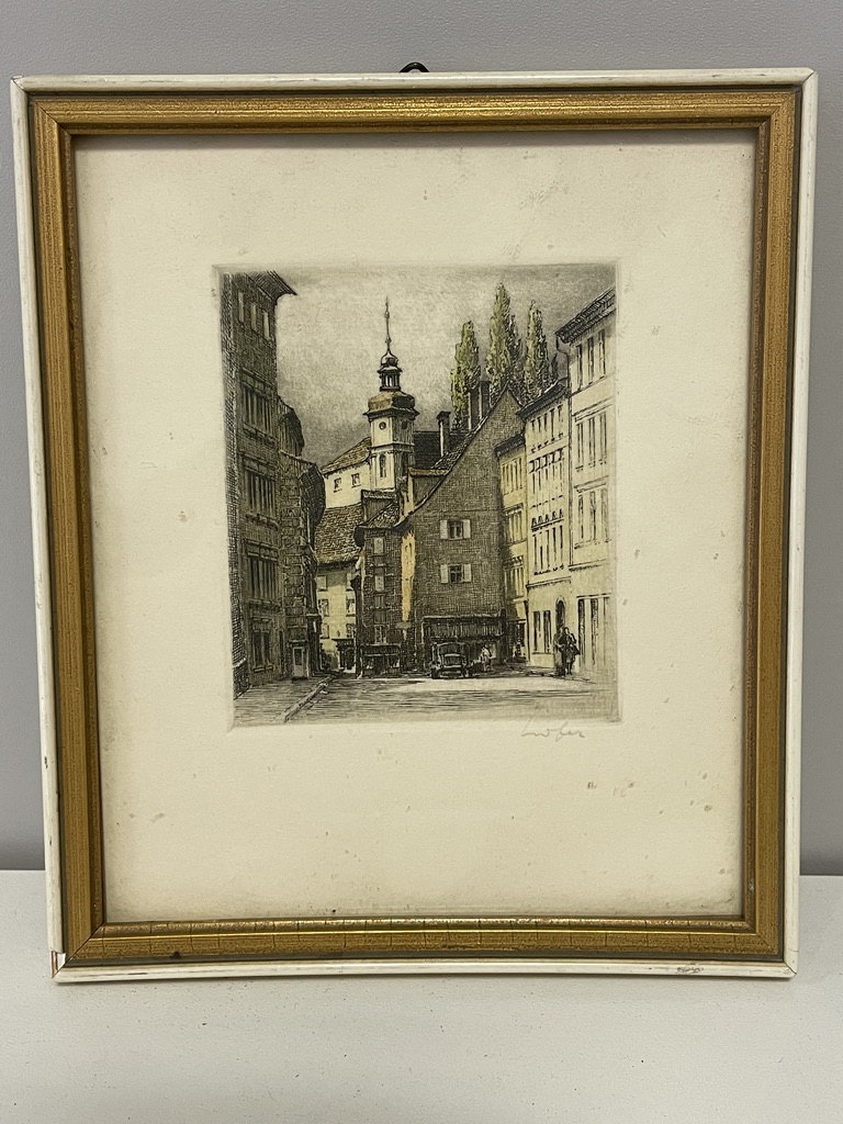 Hofer, Stadtansicht, Kunstdruck