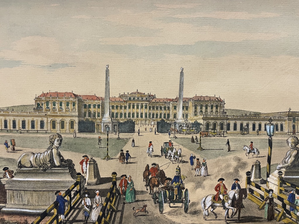 Schloss Schönbrunn, Kupferstich oder Radierung