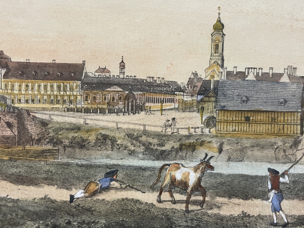 Wiener Vorstadt Landstraße, Kupferstich oder Radierung